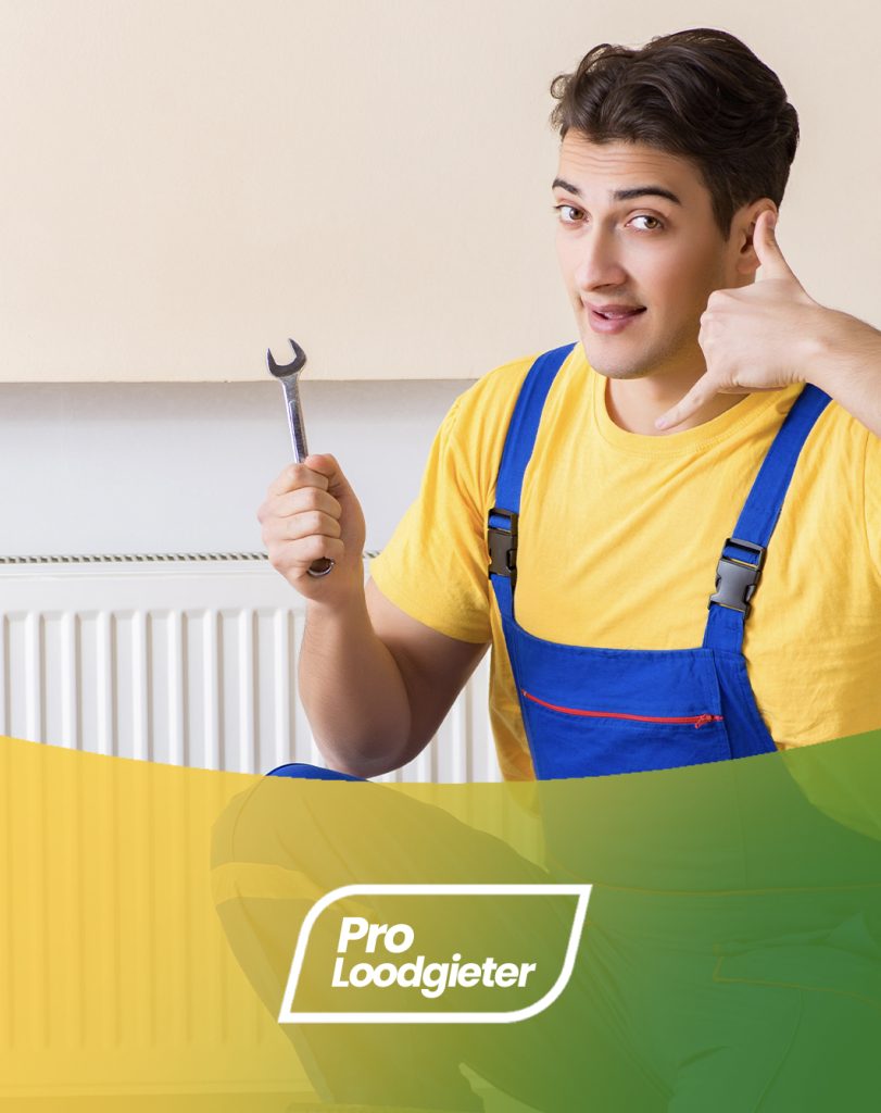 Gecertificeerde verwarmingsspecialist aan het werk